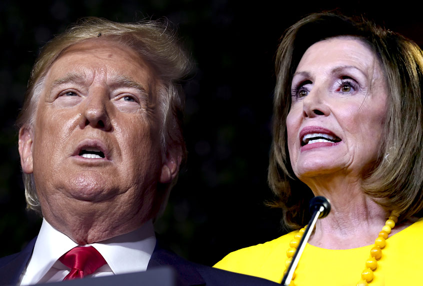 Donald Trump; Nancy Pelosi (Getty/Salon)