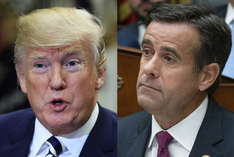 Donald Trump; John Ratcliffe (AP)