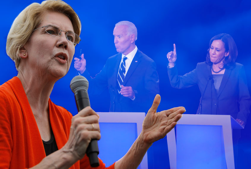 Elizabeth Warren; Joe Biden; Kamala Harris (AP/Salon)