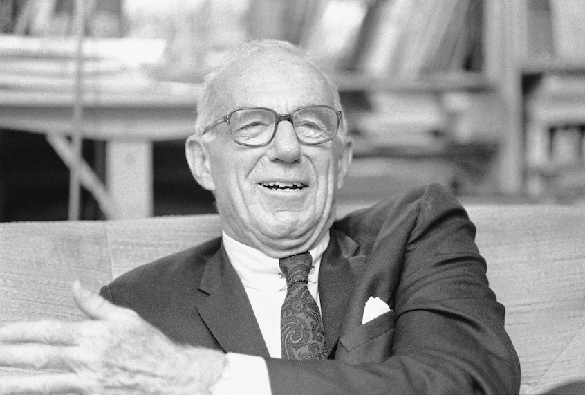 Famed author, physician, controversialist Dr. Benjamin Spock at his New York City home in July 1974. (AP Photo/Jerry Mosey) (AP Photo/Jerry Mosey)