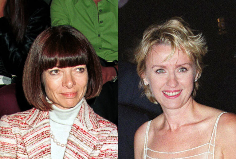 Anna Wintour and Tina Brown (George DeSota/Liaison/STAN HONDA/AFP/Getty Images)