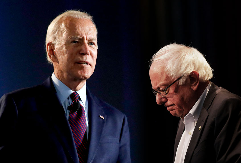 Joe Biden and Bernie Sanders (Photo illustration by Salon/Getty Images)