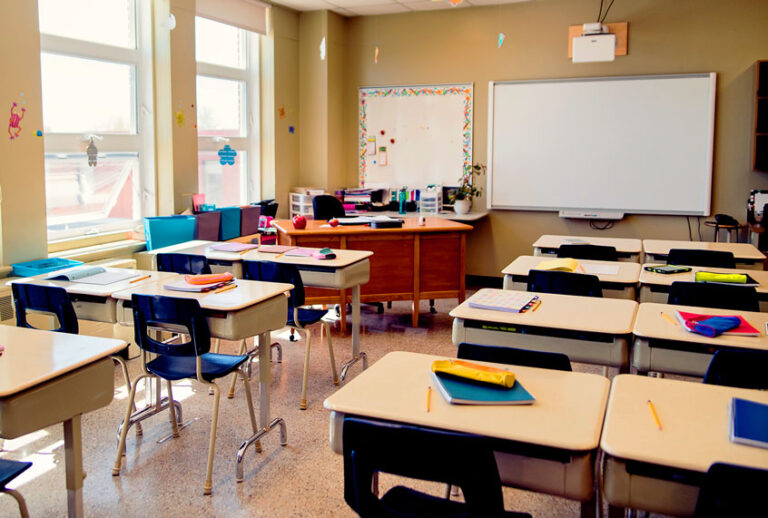 An empty classroom (Getty/ martinedoucet)