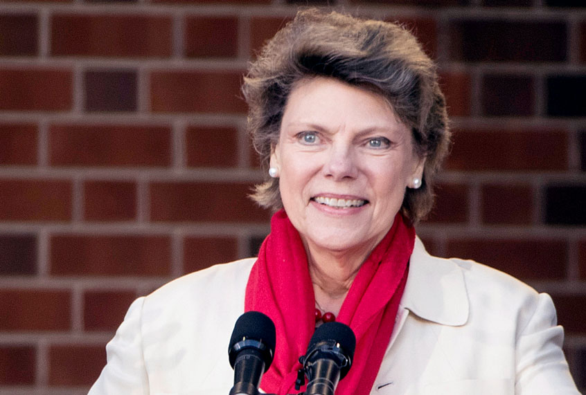 Cokie Roberts speaks during the opening ceremony for Museum of the American Revolution in Philadelphia, Wednesday, April 19, 2017. (AP Photo/Matt Rourke)