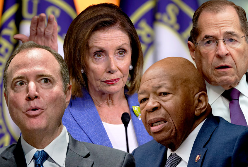 Nancy Pelosi, Elijah Cummings, Jerry Nadler and Adam Schiff (Getty/ AP/ Salon)
