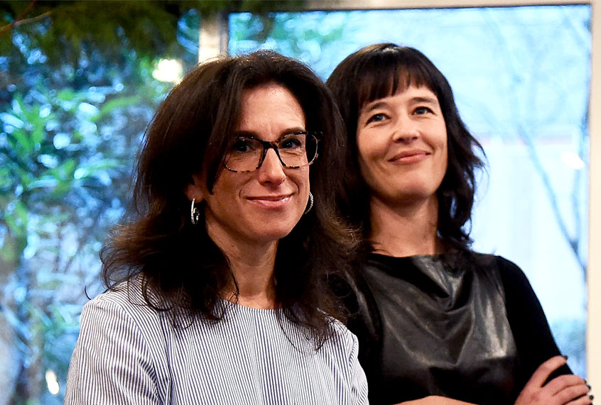Journalists Jodi Kantor (L) and Megan Twohey attend the Hearst 100 at Michael's Restaurant on December 11, 2017 in New York City. (Theo Wargo/Getty Images for Hearst Magazines)