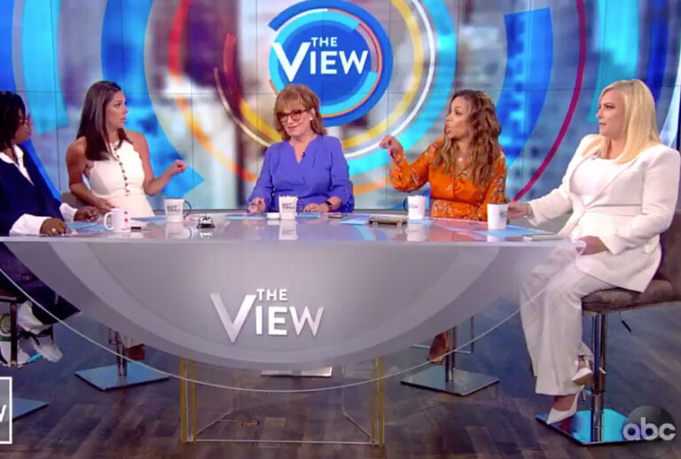 "The View" starring Whoopie Goldberg, Joy Behar, Sunny Hostin, Abby Huntsman, and Meghan McCain. (ABC)