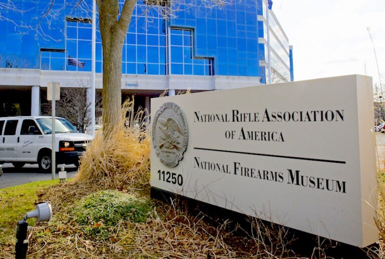 The National Rifle Association(NRA) headquarters is seen March 14, 2013, in Fairfax, Virginia. (PAUL J. RICHARDS/AFP/Getty Images)