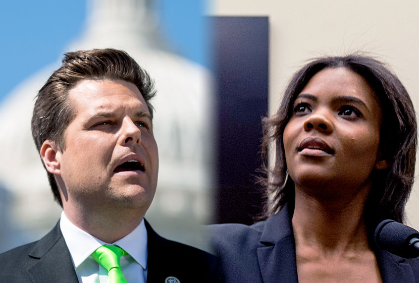 Candace Owens and Matt Gaetz (Getty Images/Zach Gibson)