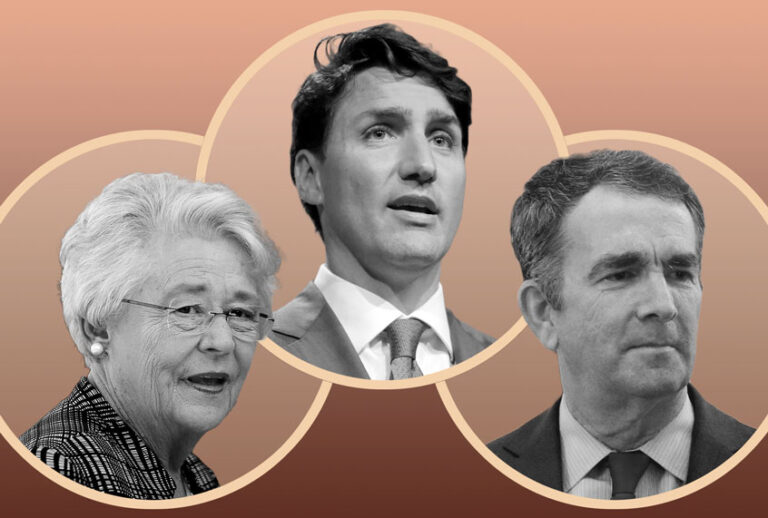 Justin Trudeau, Kay Ivey and Ralph Northam (AP Photo/Salon)