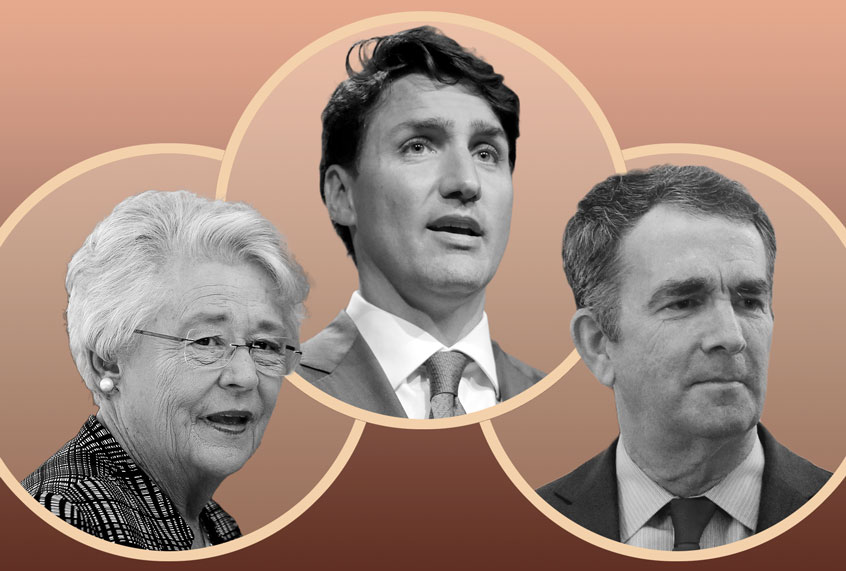 Justin Trudeau, Kay Ivey and Ralph Northam (AP Photo/Salon)