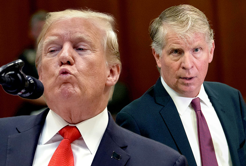 Manhattan District Attorney, Cyrus Vance, Jr. and US President Donald Trump (Chip Somodevilla/Getty Images/AP Photo/Mary Altaffer)