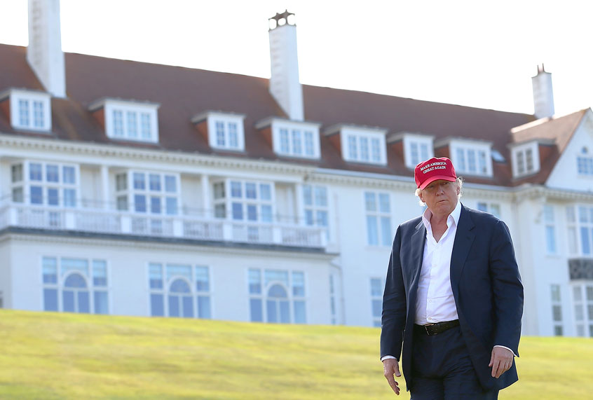 Donald Trump visits his Scottish golf course Turnberry (Jan Kruger/Getty Images)