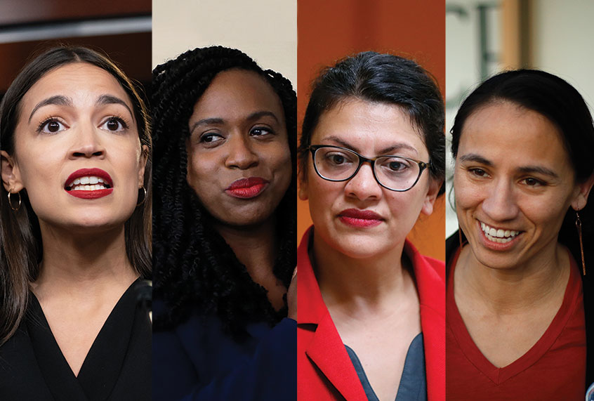 Ayanna Pressley, Alexandria Ocasio-Cortez, Sharice Davids and Rashida Tlaib (AP Photo/Salon)