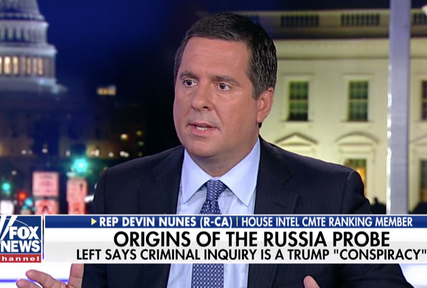 Devin Nunes on Tucker Carlson Tonight (Fox News)