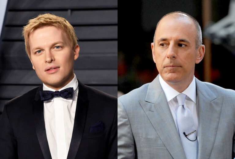 Ronan Farrow and Matt Lauer (AP Photo/Dennis Van Tine/Evan Agostini)