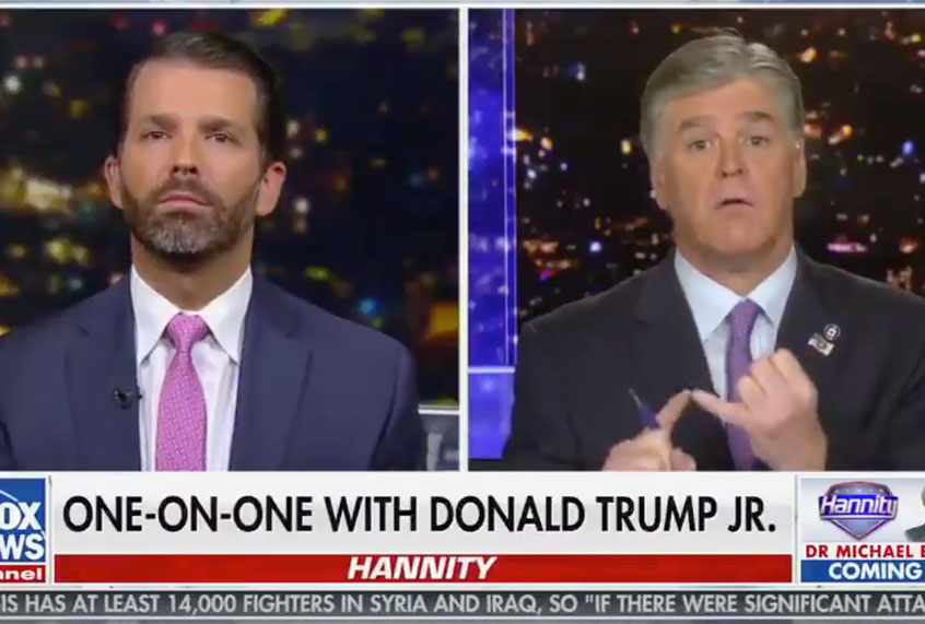 Don Jr on Hannity (Fox News)