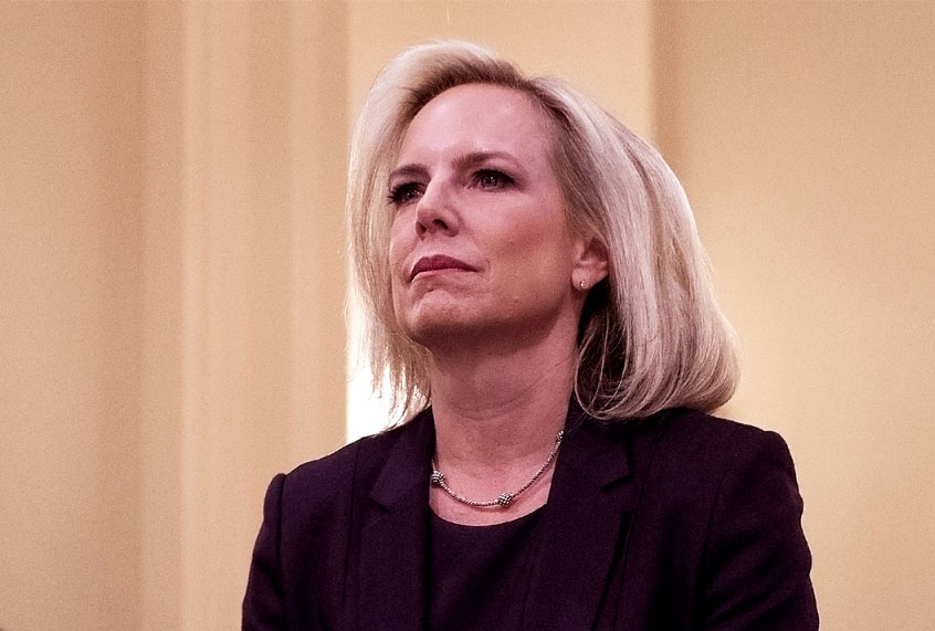 Homeland Security Secretary Kirstjen Nielsen testifies before the House Homeland Security Committee on border security on Capitol Hill in Washington, DC, March 6, 2019. (JIM WATSON/AFP/Getty Images)