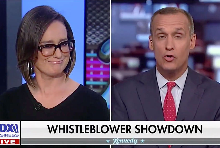 Lisa "Kennedy" Montgomery and Corey Lewandowski on Fox Business (Fox Business)