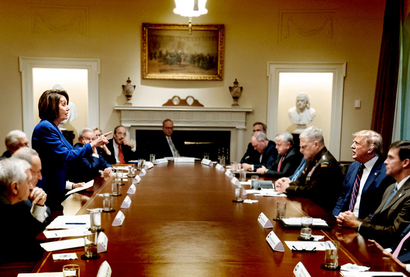 Nancy Pelosi and Donald Trump (The White House)