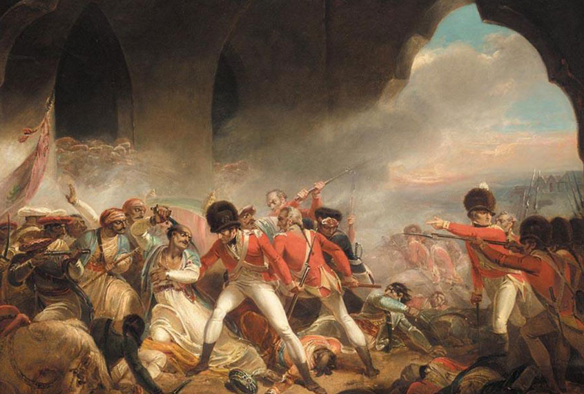 "The Last Effort and Fall of Tippoo Sultaun," by Henry Singleton, c.1800 (Wiki Commons)