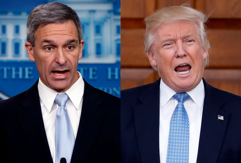 Donald Trump and Ken Cuccinelli (AP Photo/Salon)