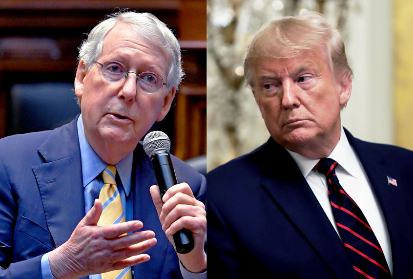 Senate Majority Leader Mitch McConnell and President Donald Trump (AP Photo/Evan Vucci/Timothy D. Easley/Salon)