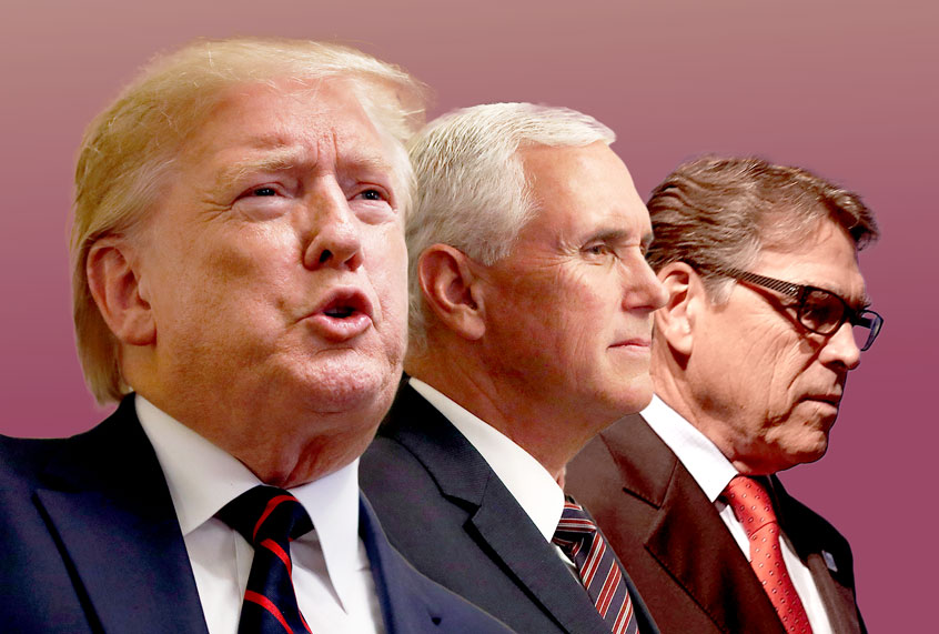 Donald Trump, Mike Pence and Rick Perry (Getty Images/ AP Photo/Salon)