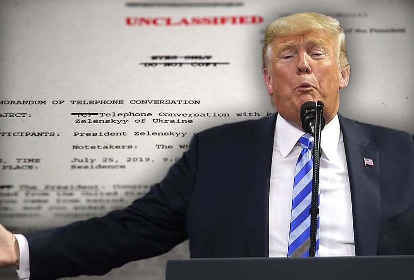 Donald Trump and Ukraine President phone call (Getty Images/Salon)