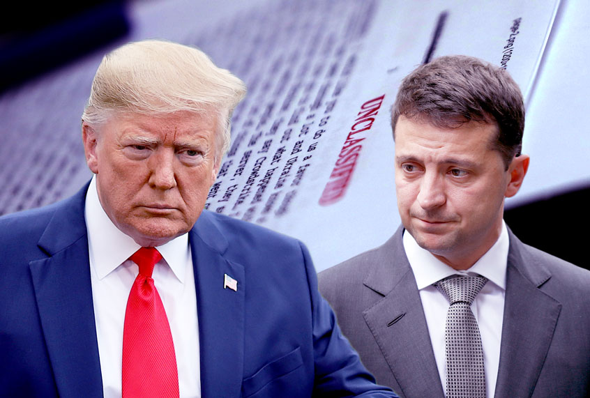 U.S. President Donald Trump and Ukraine President Volodymyr Zelensky (Getty Images/AP Photo/Salon)