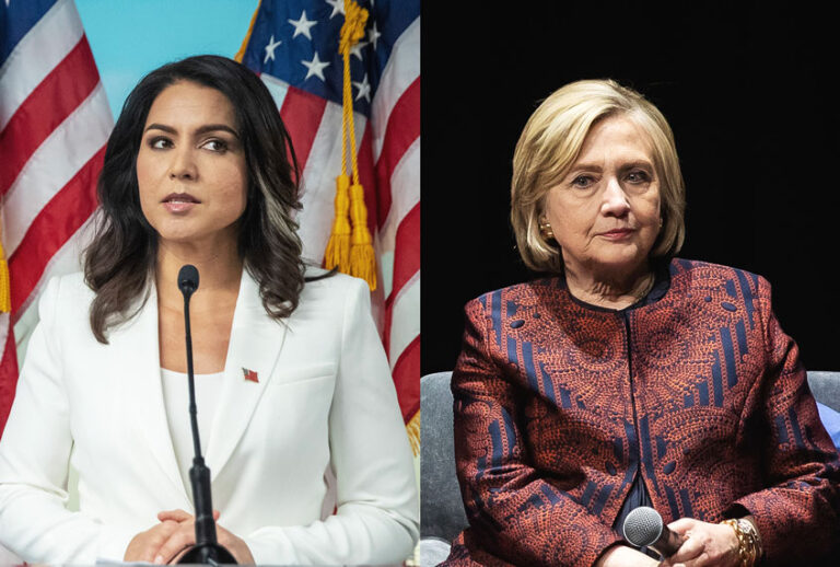 Tulsi Gabbard and Hilary Clinton (Erik Kabik Photography/MediaPunch/AP Photo/Mary Altaffer)