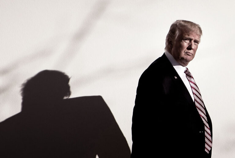 US President Donald Trump walks from the Residence to the West Wing of the White House (BRENDAN SMIALOWSKI/AFP via Getty Images)