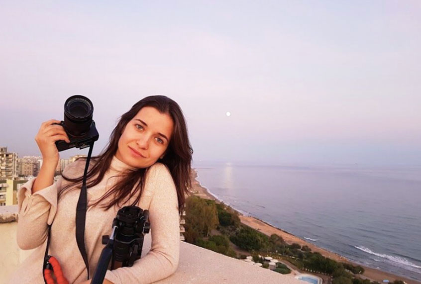 Waad al-Kateab, director, producer, cinematographer and film subject of "For Sama" (Courtesy of PBS Distribution)