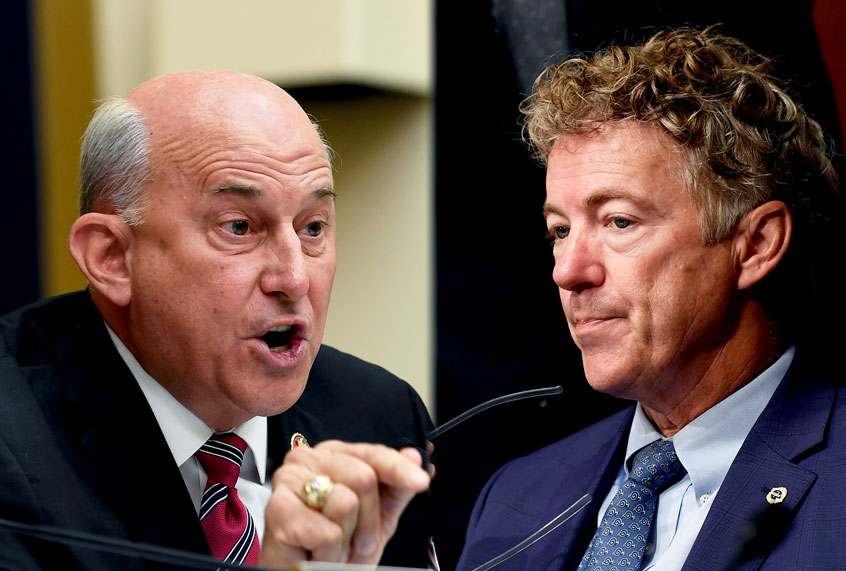 Rep. Louie Gohmert and Sen. Rand Paul (AP Photo/Susan Walsh)