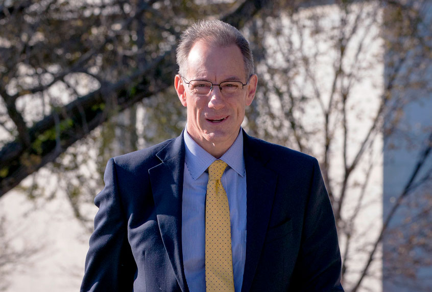 Mark Sandy, a senior career official at the Office of Management and Budget, arrives to the US Capitol for a closed door deposition with lawmakers regarding whether President Donald Trump ordered a hold on military assistance to Ukraine on November 16, 2019 in Washington, DC. (Sarah Silbiger/Getty Images)