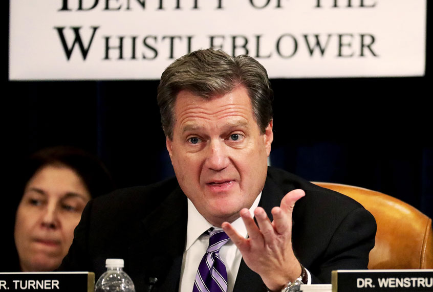 U.S. Rep. Michael Turner (R-OH) speaks during a hearing in which former U.S. Ambassador to Ukraine Marie Yovanovitch testifies before the House Intelligence Committee in the Longworth House Office Building on Capitol Hill November 15, 2019 in Washington, DC. (Alex Wong/Getty Images)