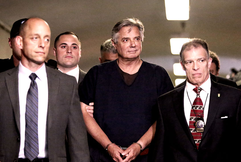 Donald Trump's former campaign chairman Paul Manafort, arriving to his arraignment in New York County Criminal Court, plead not guilty to state mortgage fraud charges on June 27, 2019 in New York City. (Yana Paskova/Getty Images)