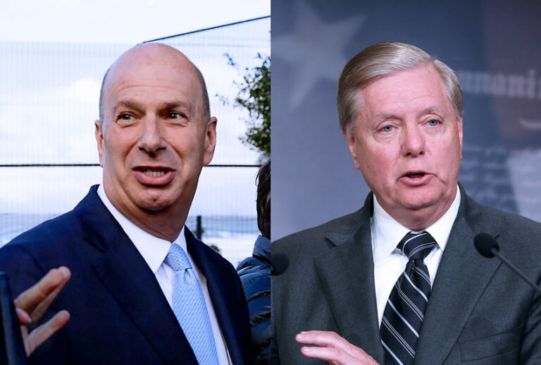 Senate Judiciary Committee Chairman Lindsey Graham and U.S. Ambassador to the European Union Gordon Sondland (Getty Images/Mark Wilson/AP Photo/Pablo Martinez Monsivais)