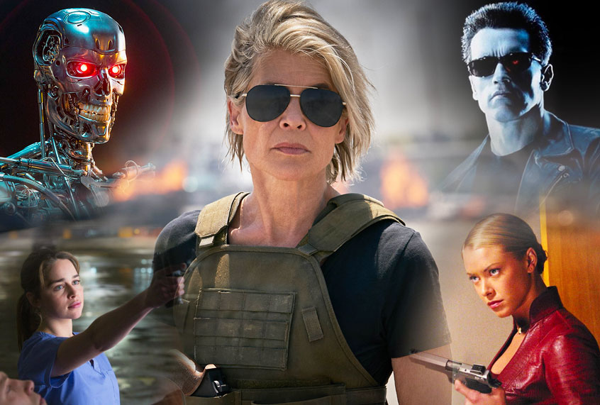 Stills from Terminator franchise films (Paramount Pictures/HBO/Warner Bros./Salon)