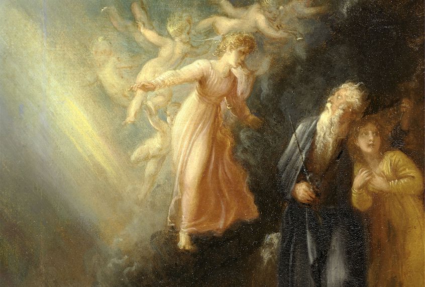 Prospero, Miranda and Ariel, from "The Tempest," Act I, scene ii Prospero, Miranda and Iris - "The Tempest," Act IV, Scene I, Thomas Stothard, 1755-1834, British (Sepia Times/Universal Images Group via Getty Images)