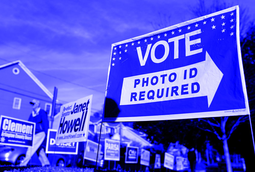 Virginia voters head to the polls at Nottingham Elementary School November 5, 2019 in Arlington, Virginia. (Win McNamee/Getty Images/Salon)