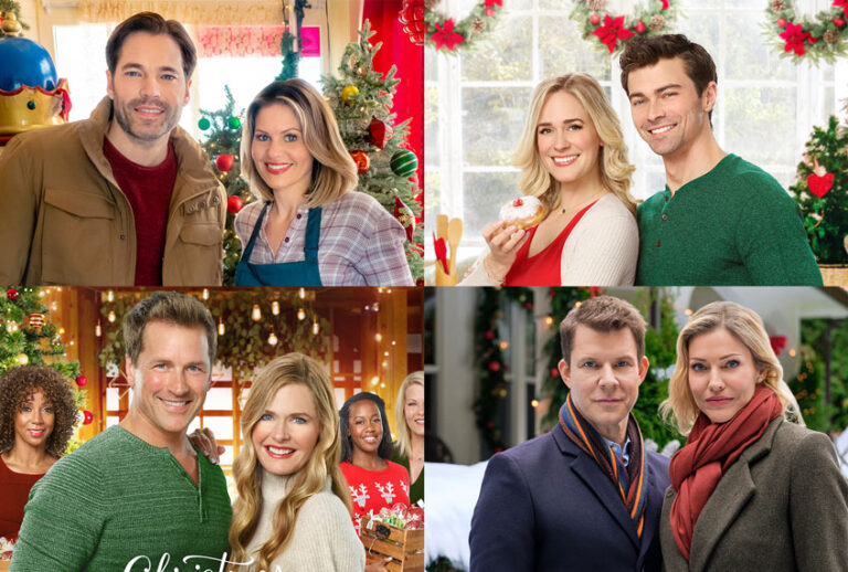 Various couples from Hallmark Christmas movies (Hallmark Channel)