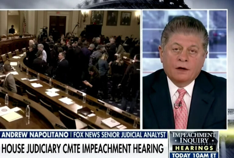 Andrew Napolitano and "America's Newsroom" (Fox News)