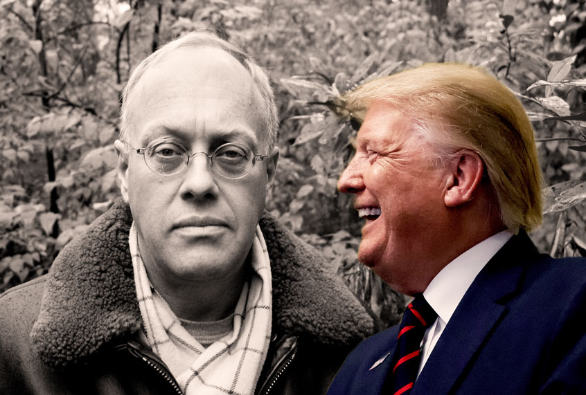 Chris Hedges and Donald Trump (AP Photo/Carolyn Kaster/Oliver Morris/Getty Images/Salon)