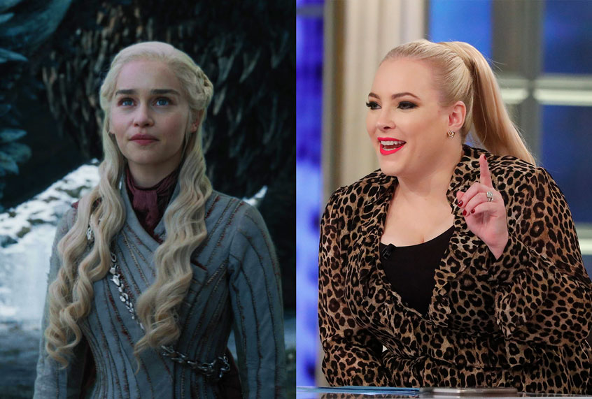 Meghan McCain and Daenerys Targaryen (ABC/Lou Rocco/HBO/)