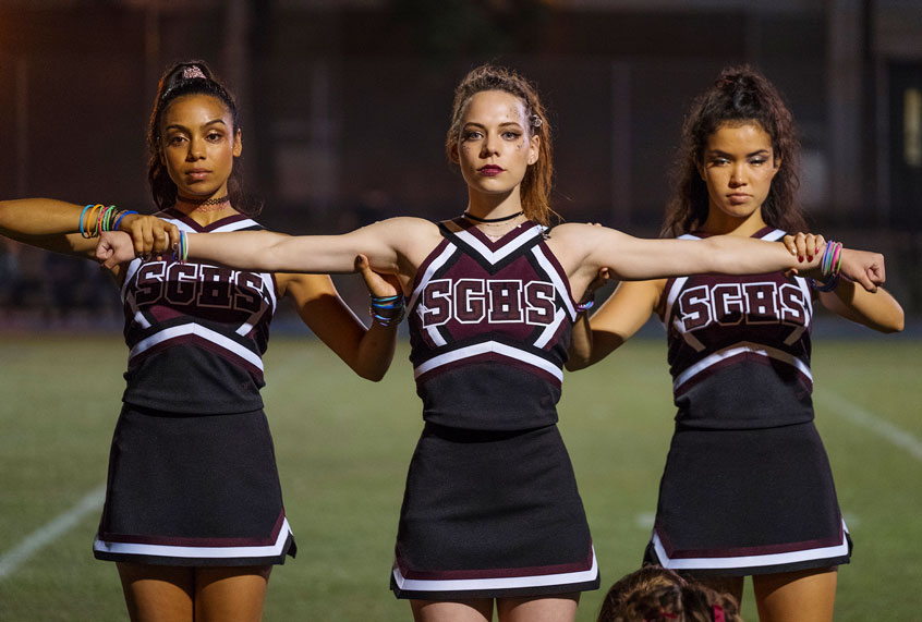 Taveeta Szymanowicz as Riri Curtis, Marlo Kelly as Beth Cassidy in DARE ME (Rafy/USA Network)