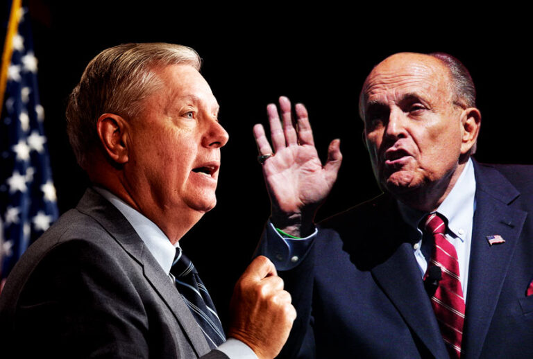 US Senator Lindsey Graham and Trump Attorney Rudy Giuliani (Michael Brochstein / Echoes Wire / Barcroft Media/Saul Martinez/Getty Images/Salon)