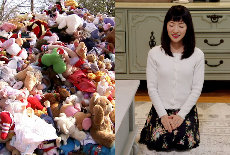 Hoarders and Marie Kondo split (A&E/Netflix)