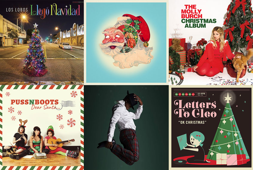 Holiday Albums by: Los Lobos, Regrettes, Molly Burch, Puss N Boots, Ne-Yo, and Letters to Cleo (Dot Rat Records/Rhino Entertainment/Captured Tracks/Motown Records/Compound Entertainment/Blue Note Records/Warner Records)