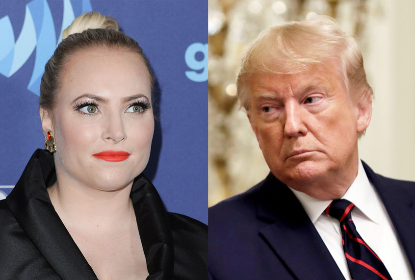 Meghan McCain and Donald Trump (AP Photo/Evan Vucci/Richard Shotwell/Invision/AP)